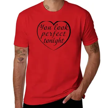 New You Look Perfect тази Вечер | Черна тениска, къса тениска, за мъже бързосъхнеща тениска, тениски за по-големи и високи мъже
